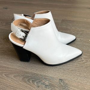 White Heeled Booties